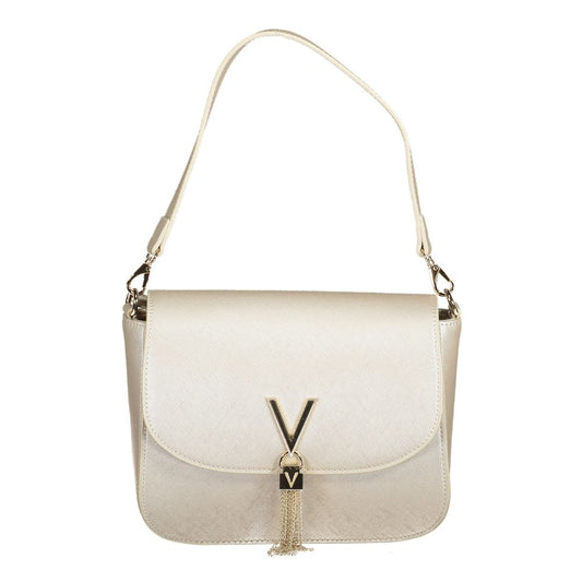 Mario Valentino Gray Polyethylene Handbag with removable straps, external and internal pockets, contrasting details, and logo