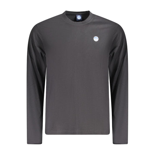 North Sails Black Cotton Men T-Shirt NO-35792-S