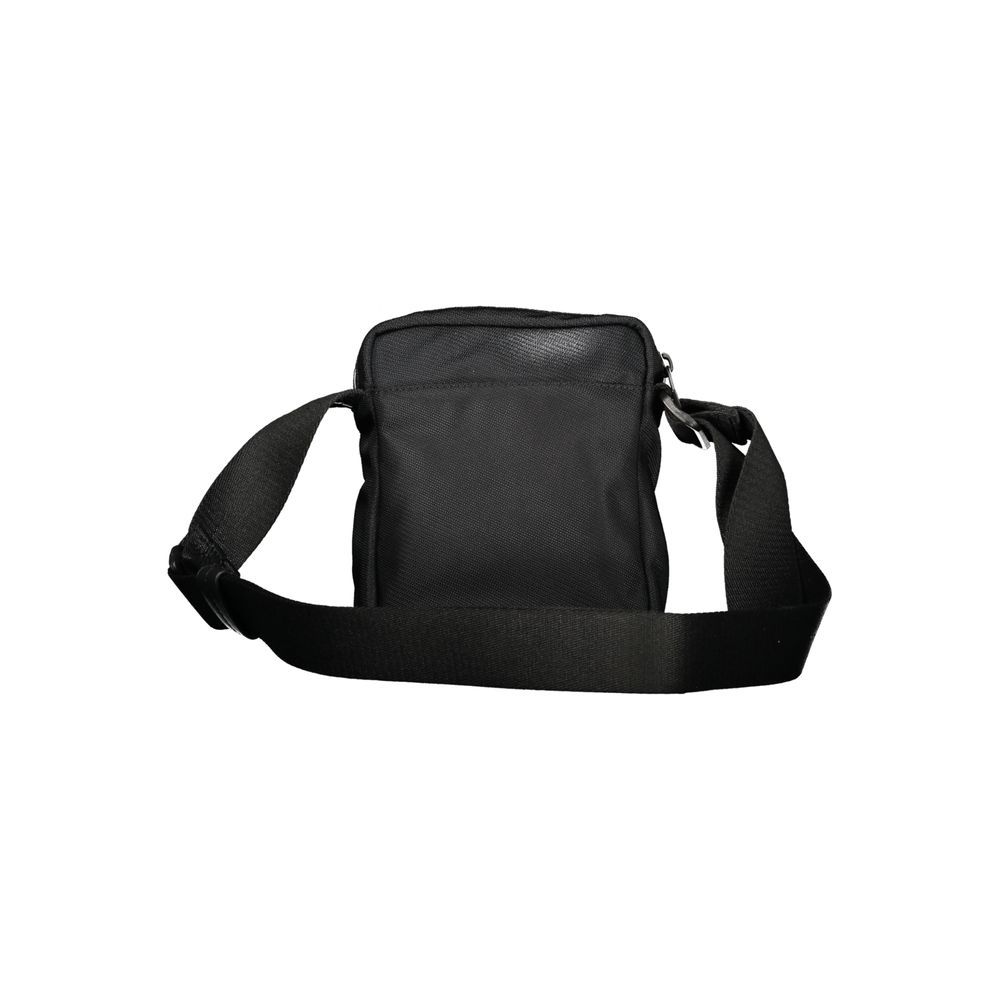 Calvin Klein Black Polyester Men Shoulder Bag with adjustable strap and multiple pockets