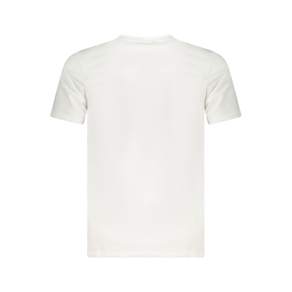 Cavalli Class White Cotton Men T-Shirt with premium cotton fabric and iconic logo, offering casual sophistication and luxury style.