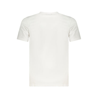 Cavalli Class White Cotton Men T-Shirt with premium cotton fabric and iconic logo, offering casual sophistication and luxury style.