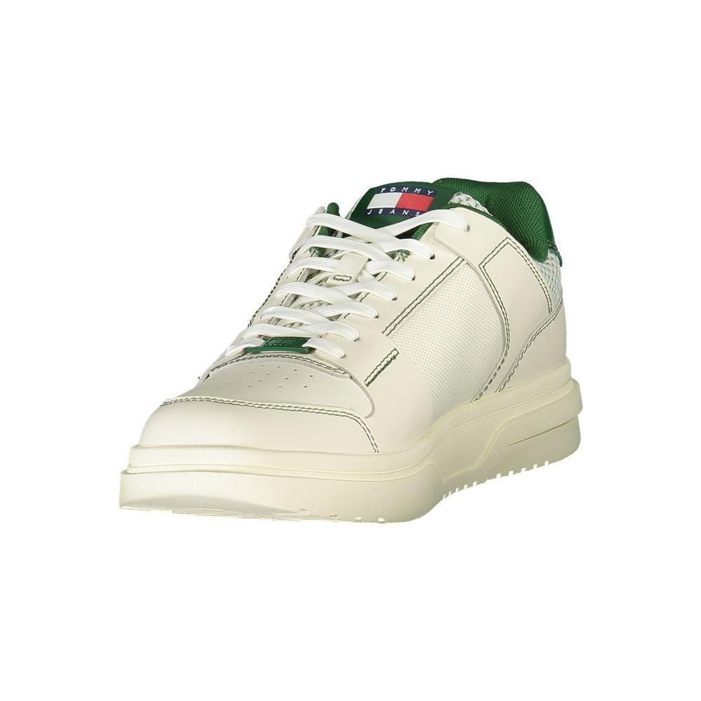 Tommy Hilfiger Green Leather Men Sneaker TO-36755-EU40/US7