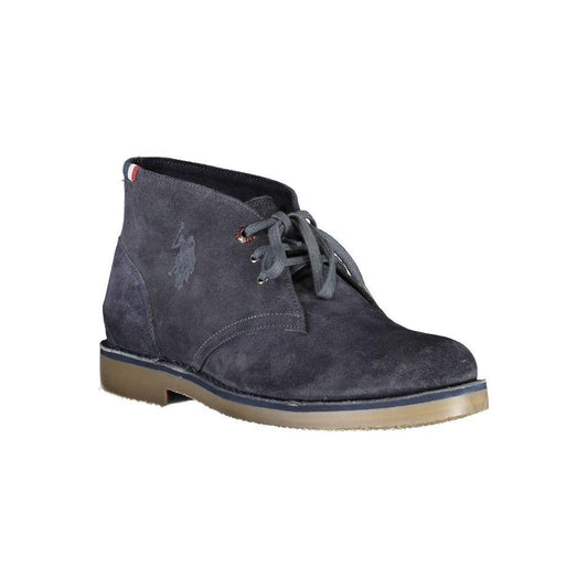 U.S. POLO ASSN. Blue Leather Mens Ankle Boot US-37587-EU40/US7
