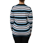 Dolce & Gabbana Multicolor Stripes Long Sleeves V-neck Top TSH87137-38