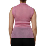 Dolce & Gabbana Pink Polyester Sleeveless Round Neck Tank Top TSH90665-44