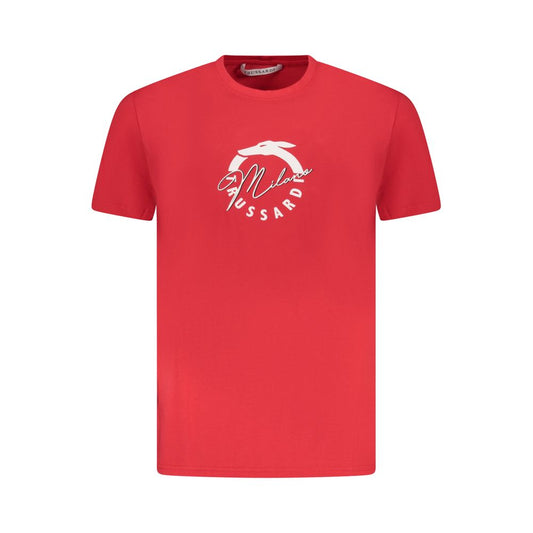 Trussardi Red Cotton Men T-Shirt