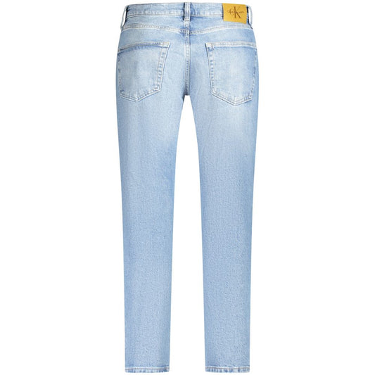 Calvin Klein Light Blue Cotton Men Jeans CA-35634-W29