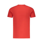 Cavalli Class Red Cotton Men T-Shirt CA-36639-M