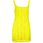 Desigual Yellow Polyester Women Sleeveless Dress