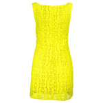 Desigual Yellow Polyester Women Sleeveless Dress