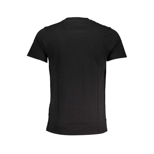 Cavalli Class Black Cotton T-Shirt CA-28465-L