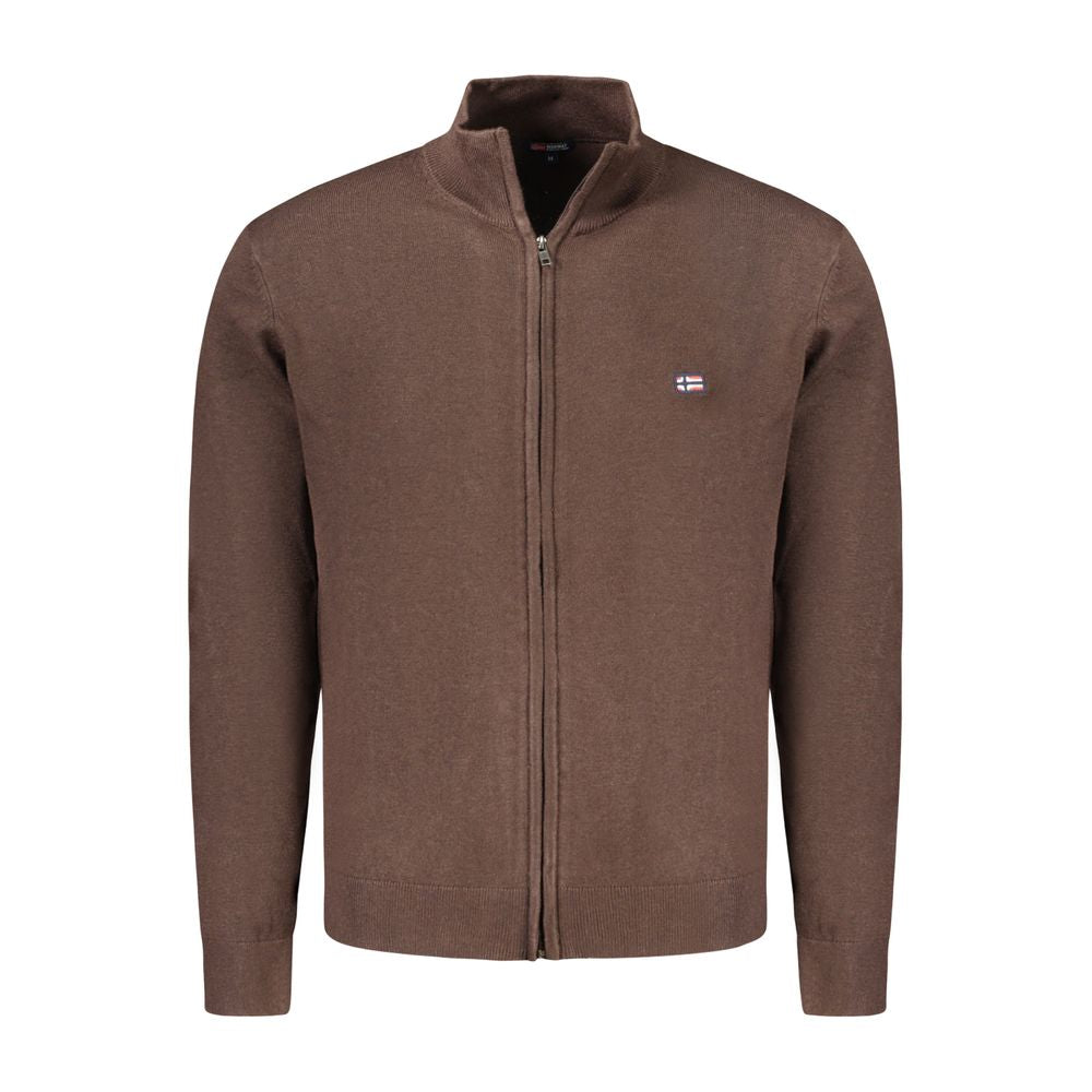Norway 1963 Brown Polyamide Men Cardigan NO-33188-L