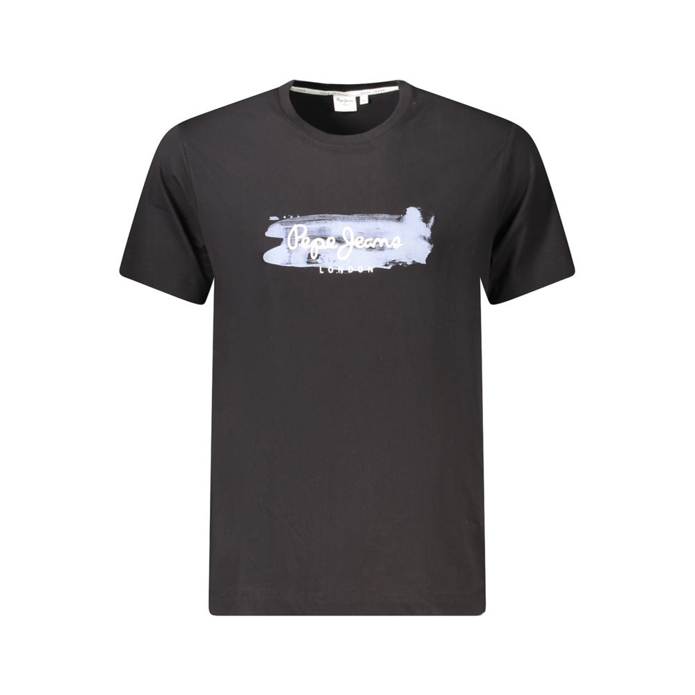 Pepe Jeans Black Cotton Men T-Shirt PE-34978-S