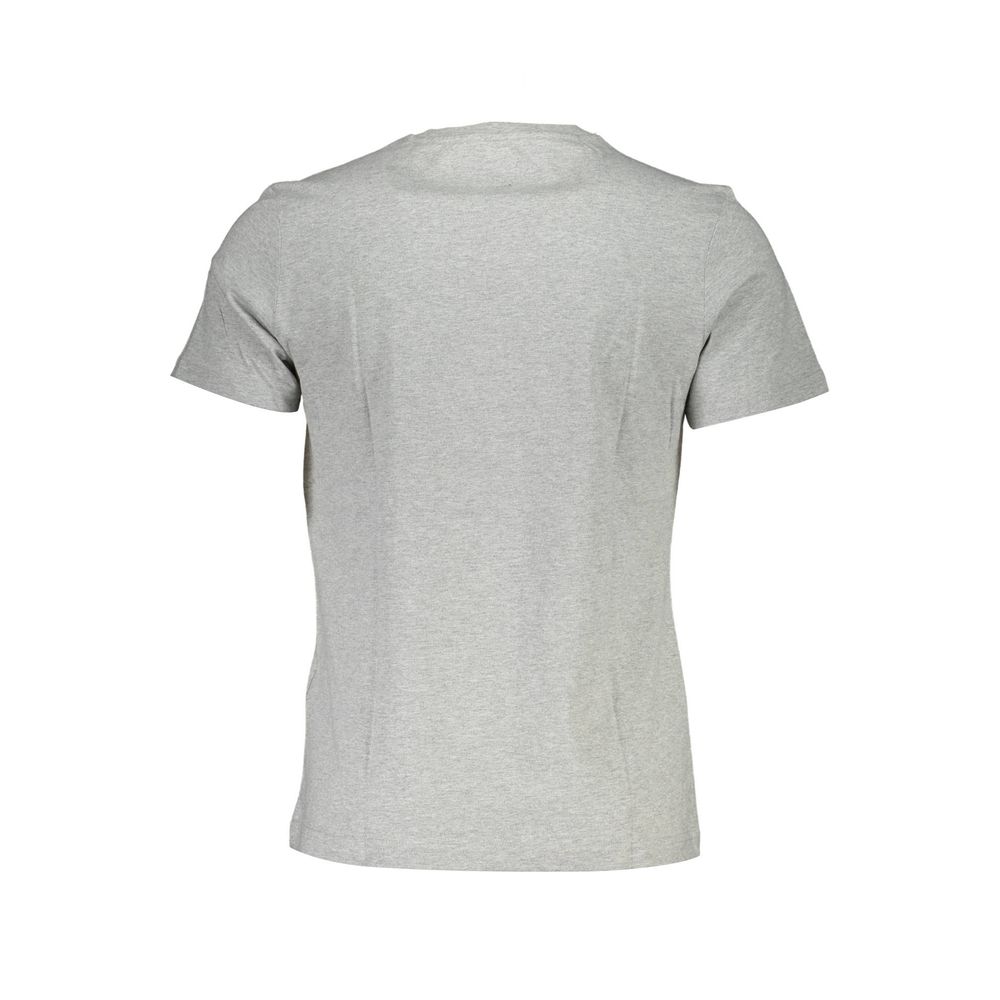 Back view of La Martina Brown Cotton Men T-Shirt with short sleeves and crew neck.