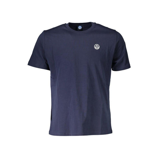 North Sails Blue Cotton Men T-Shirt NO-37066-M