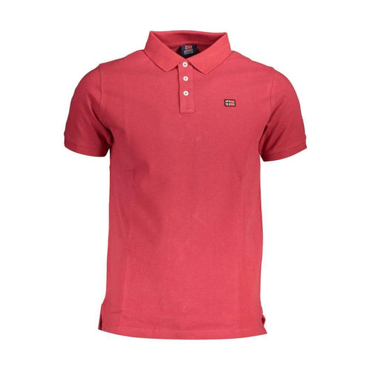 Norway 1963 Red Cotton Men Polo Shirt NO-38086-XXL