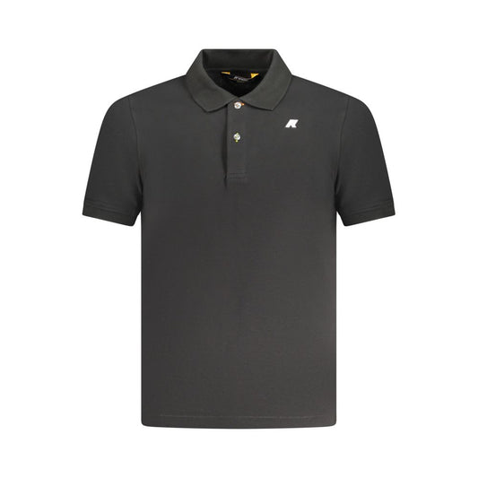 K-WAY Black Cotton Polo Shirt KW-38390-M