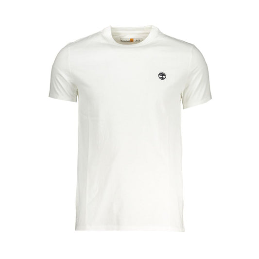 Timberland White Cotton Men T-Shirt