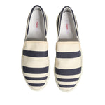Jucca Blue White Striped Canvas Men Low Top Casual Shoes