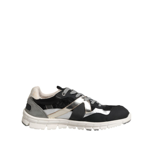 Dolce & Gabbana Multicolor Leather Suede Low Top Sneaker Shoes MV7253-40