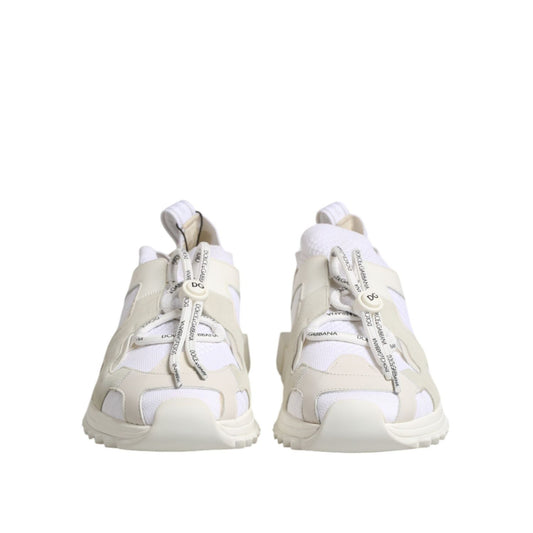 Dolce & Gabbana White Mesh Sorrento Trekking Sneakers Shoes MV7264-42
