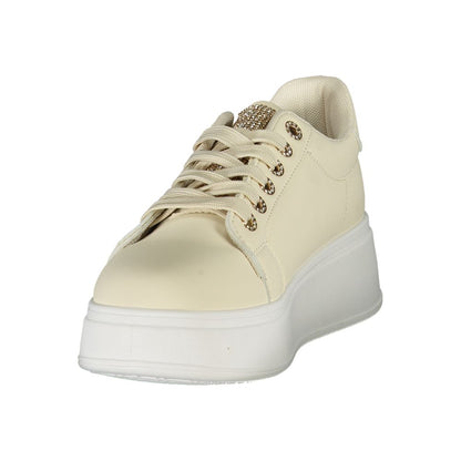 Laura Biagiotti Beige Polyester Sneaker