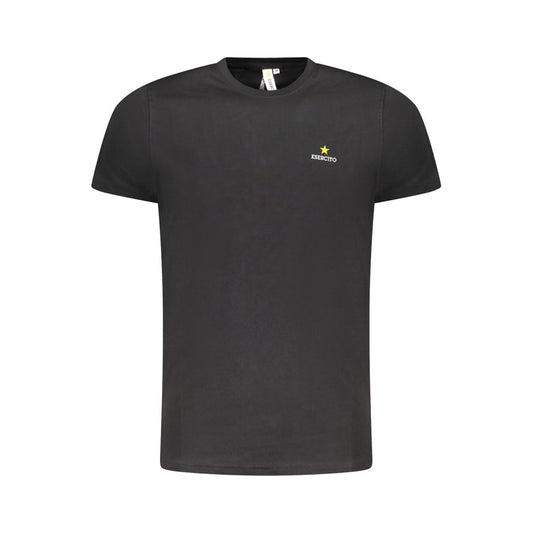 Esercito 1659 Black Cotton T-Shirt ES-36573-S