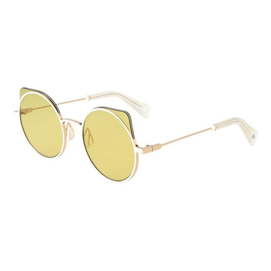 Yohji Yamamoto White Unisex Sunglasses YO-1058025