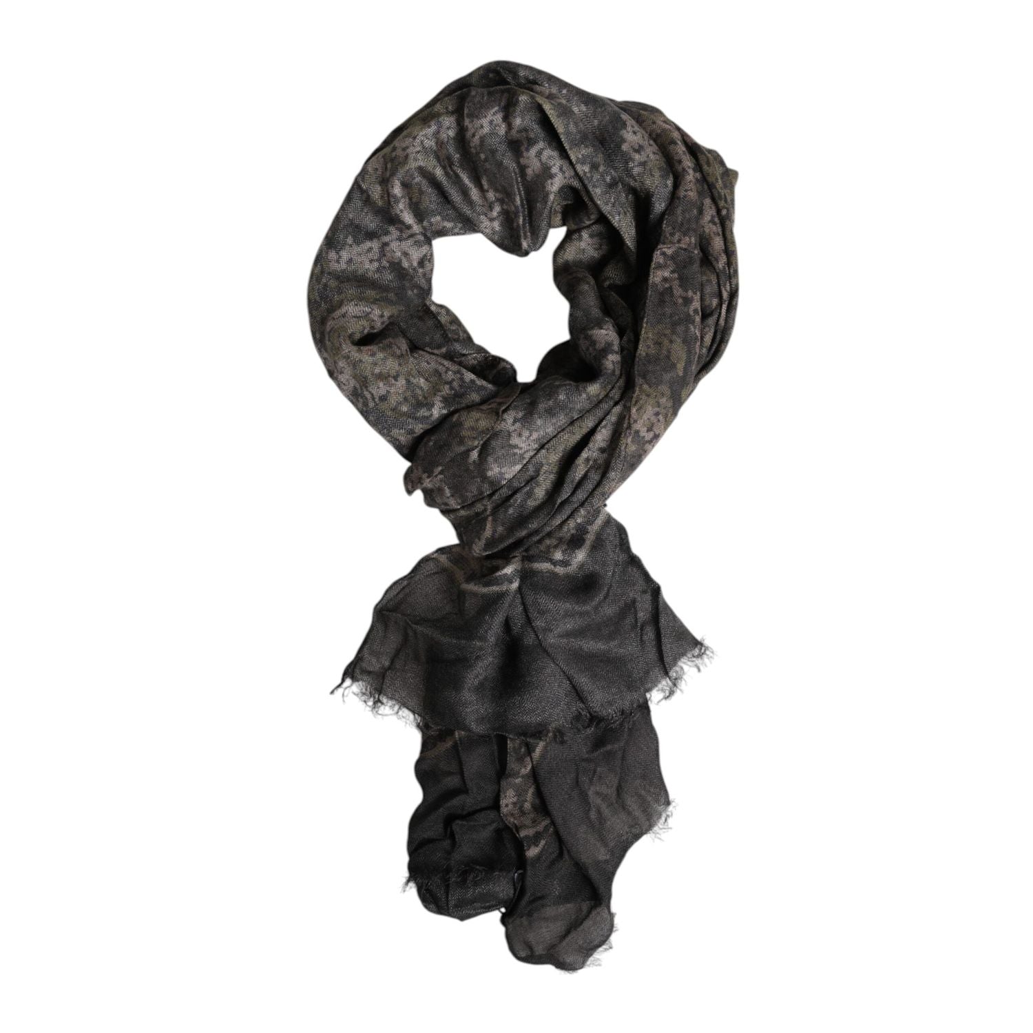 Dolce & Gabbana Camouflage Neck Warmer Wrap Foulard Scarf
