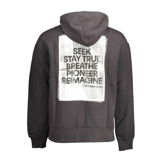 Calvin Klein Black Cotton Men Sweater CA-15137-M