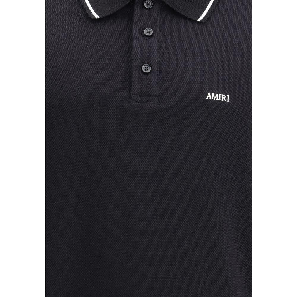 Amiri Logoed Polo Shirt AM-AMJYPO1018BLACK-L