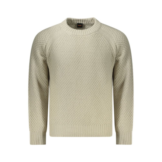 Hugo Boss Beige Wool Sweater BO-34623-M