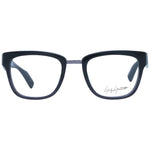 Yohji Yamamoto Gray Unisex Glasses Frame with full-rim acetate, square shape and demo lenses included in branded soft case.