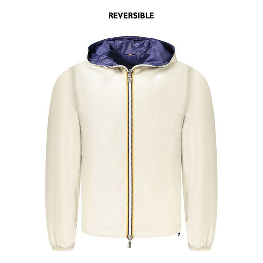 K-WAY Beige Nylon Men Jacket KW-38790-M