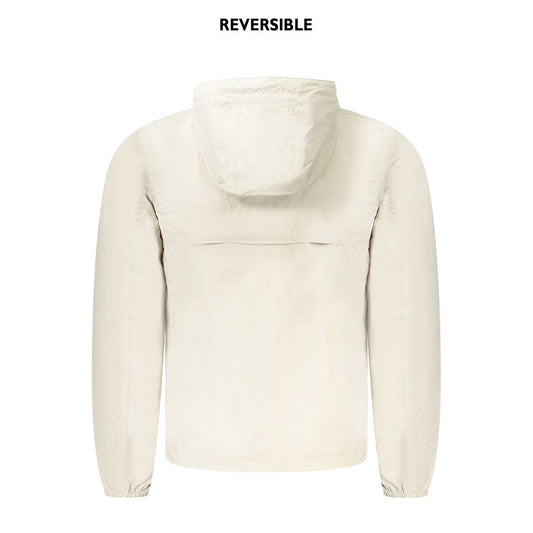 K-WAY Beige Nylon Men Jacket KW-38790-M