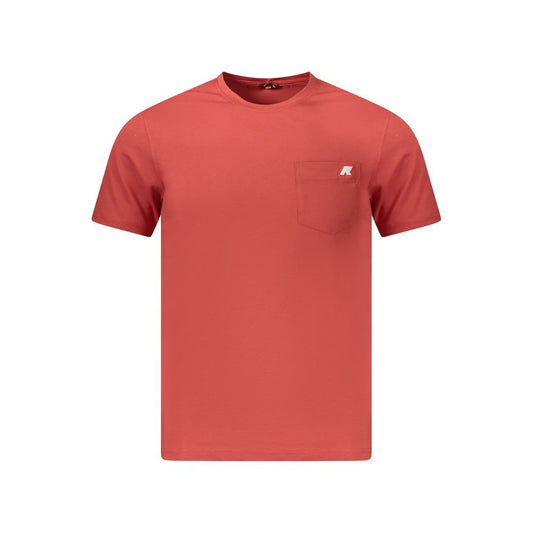 K-WAY Red Cotton Men T-Shirt KW-38804-S