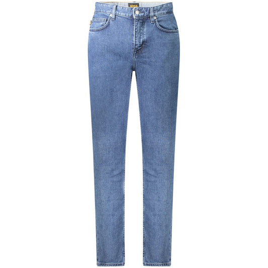 Hugo Boss Blue Cotton Men Jeans BO-38819-W30 | L32