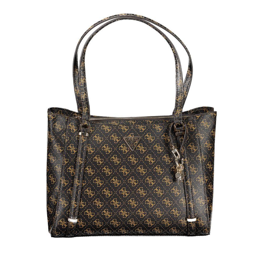 Front view with bag zipped and handles upright.