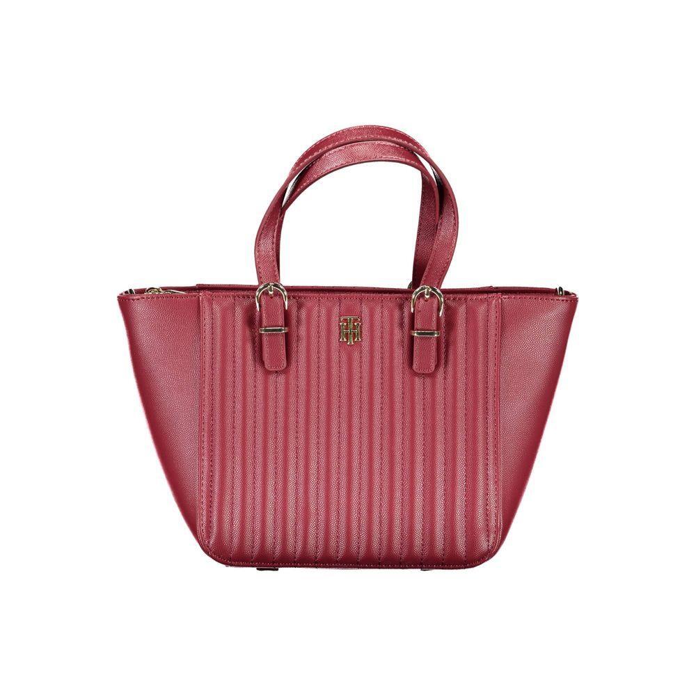 Tommy Hilfiger Red Polyethylene Handbag TO-16659