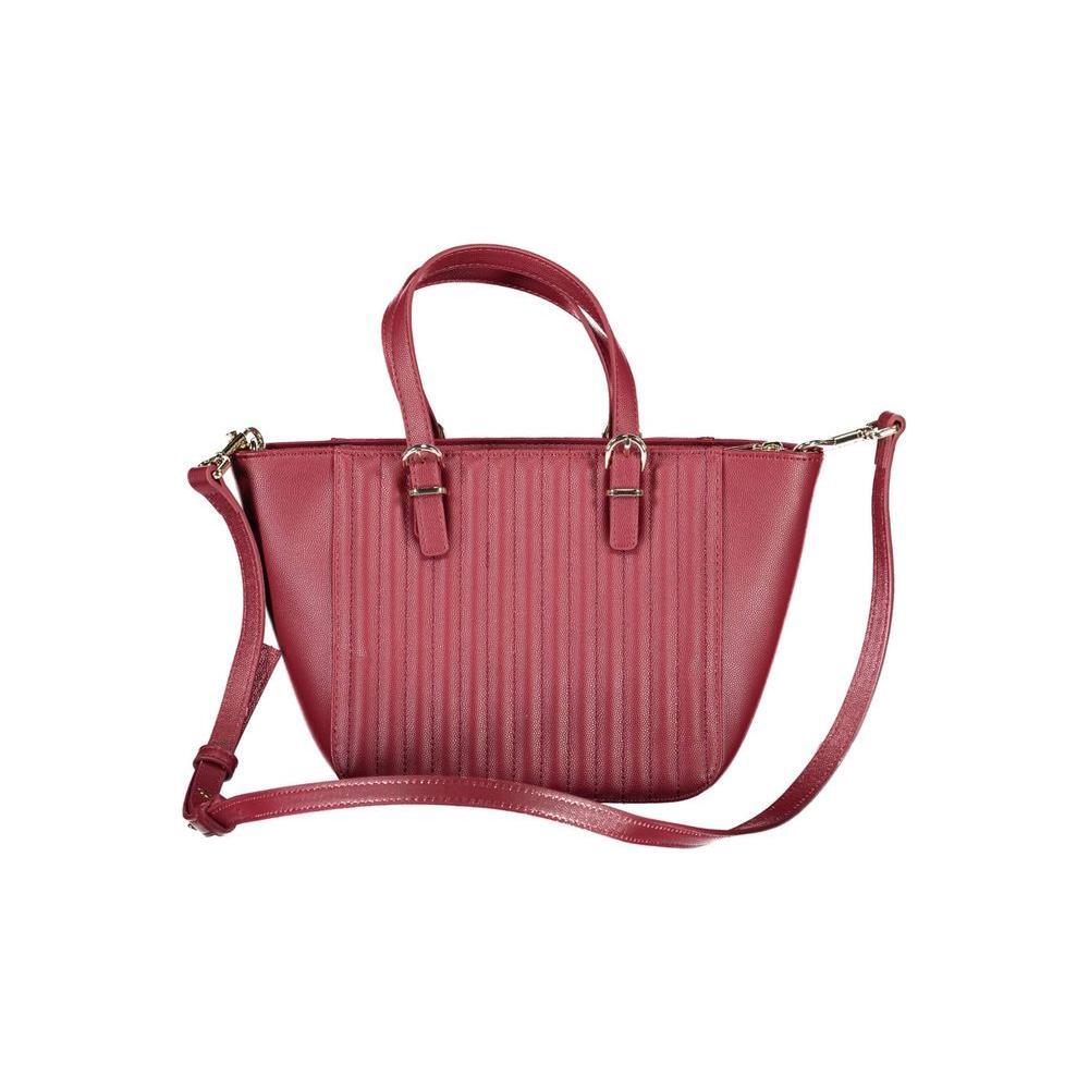 Front view with bag zipped and handles upright.