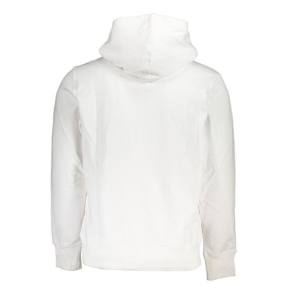 Calvin Klein White Cotton Men Sweater with Hood