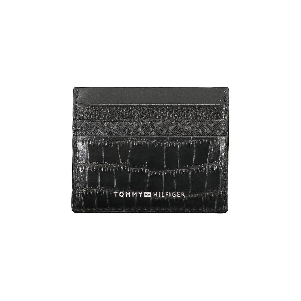 Tommy Hilfiger Black Leather Wallet TO-30740