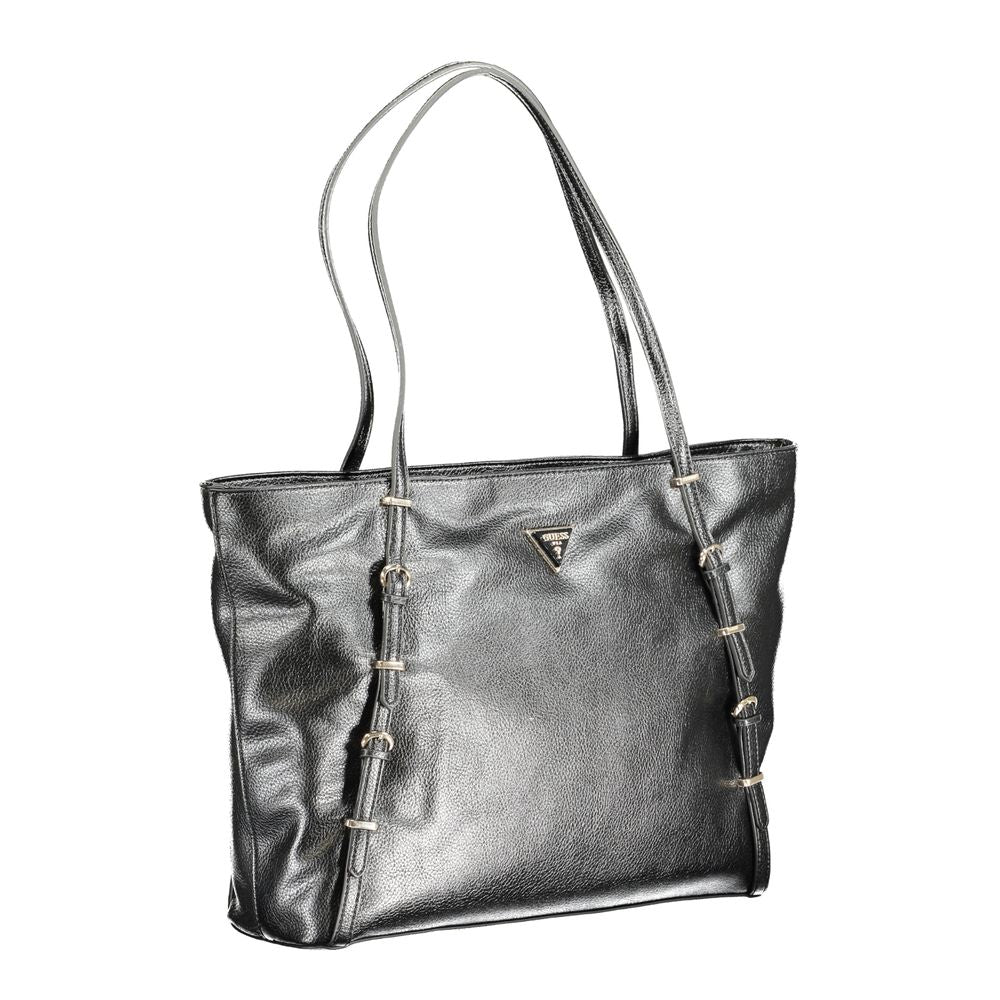 Guess Jeans Black Polyethylene Handbag GU-31259