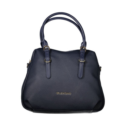 Mario Valentino Blue Polyethylene Handbag with adjustable handles and shoulder strap