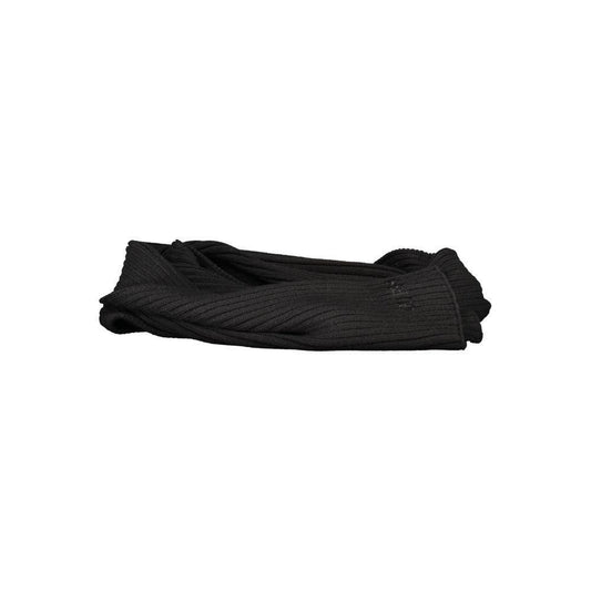 Guess Jeans Black Polyester Scarf GU-34115