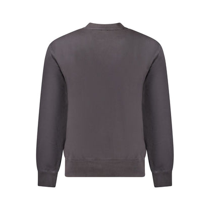 Hugo Boss Black Cotton Men Sweater with long sleeves and iconic logo, made from organic cotton for a sophisticated and luxurious look.