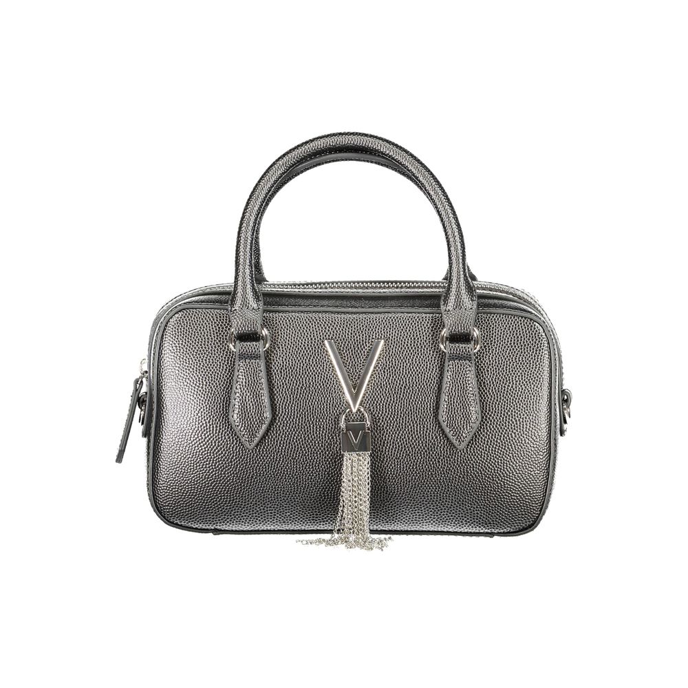 Mario Valentino Gray Polyethylene Handbag with two handles, adjustable shoulder strap, internal pockets, contrasting details, zip closure