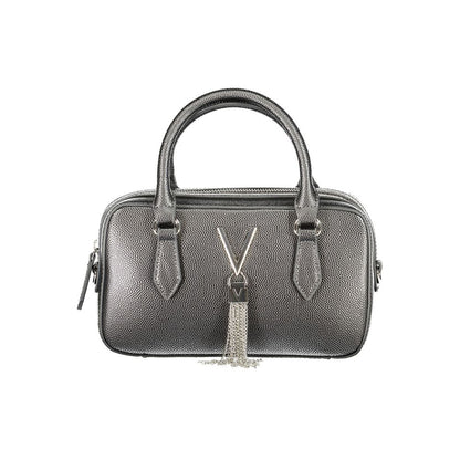 Mario Valentino Gray Polyethylene Handbag with two handles, adjustable shoulder strap, internal pockets, contrasting details, zip closure
