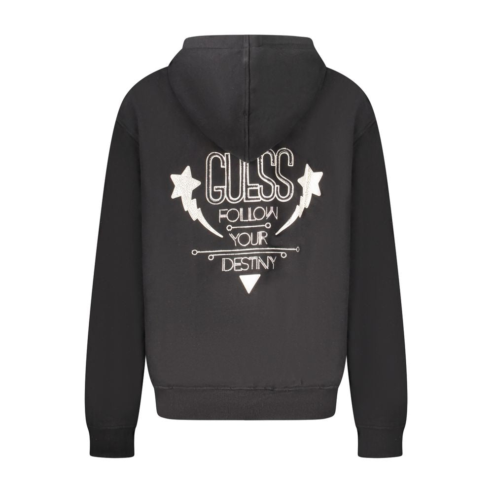 Guess Jeans Black Cotton Sweatshirt