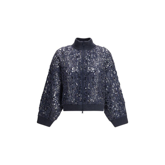 Brunello Cucinelli Sequined Cardigan BR-MRCR18906PCUF79-M